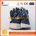 Blue Nitrile Fully Coated Jersey Liner Safety Cuff Work Glove Dcn308